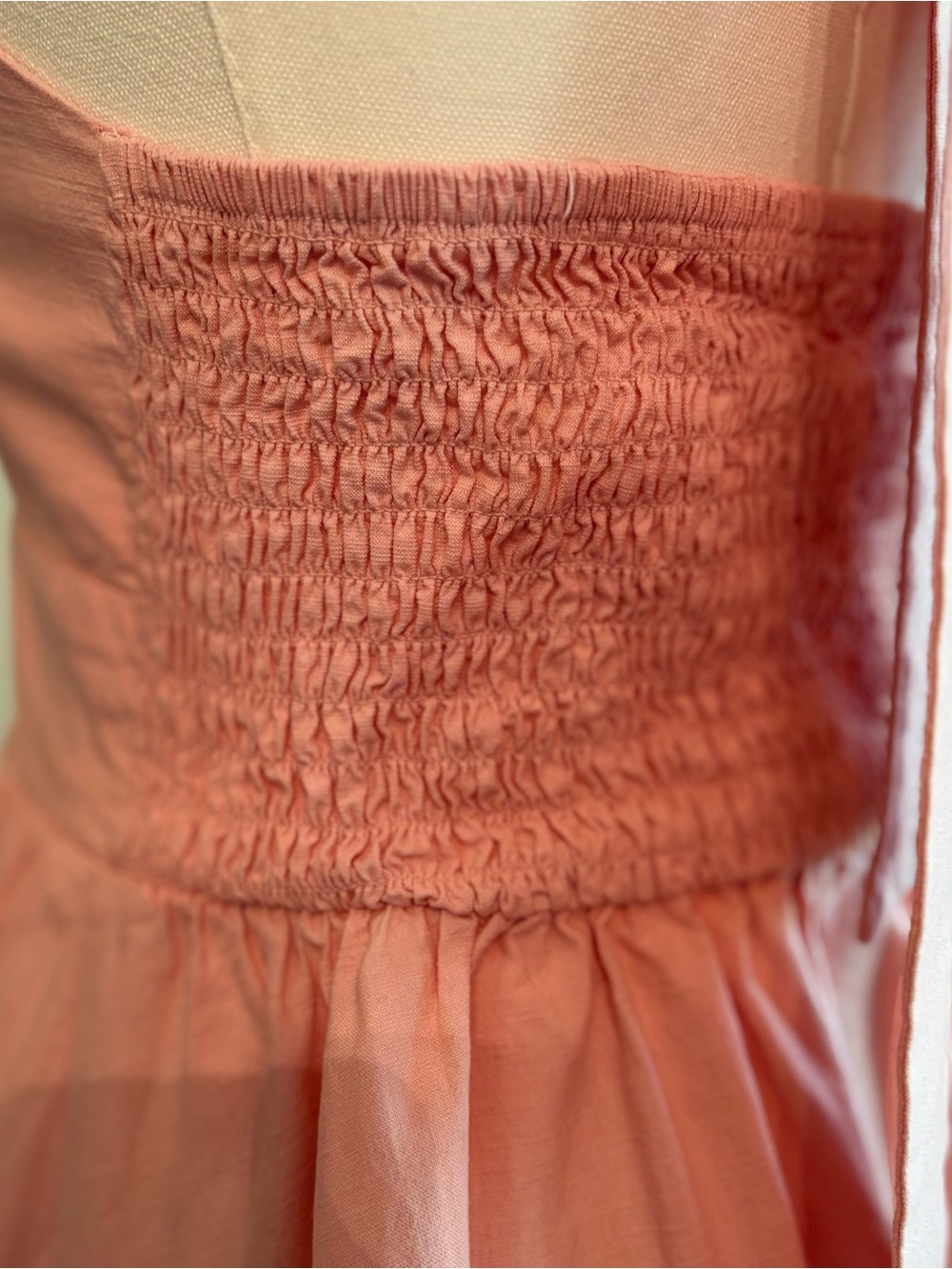 Light Pink Halter Mini Dress with Front Cutout — Small - Picture 7 of 9